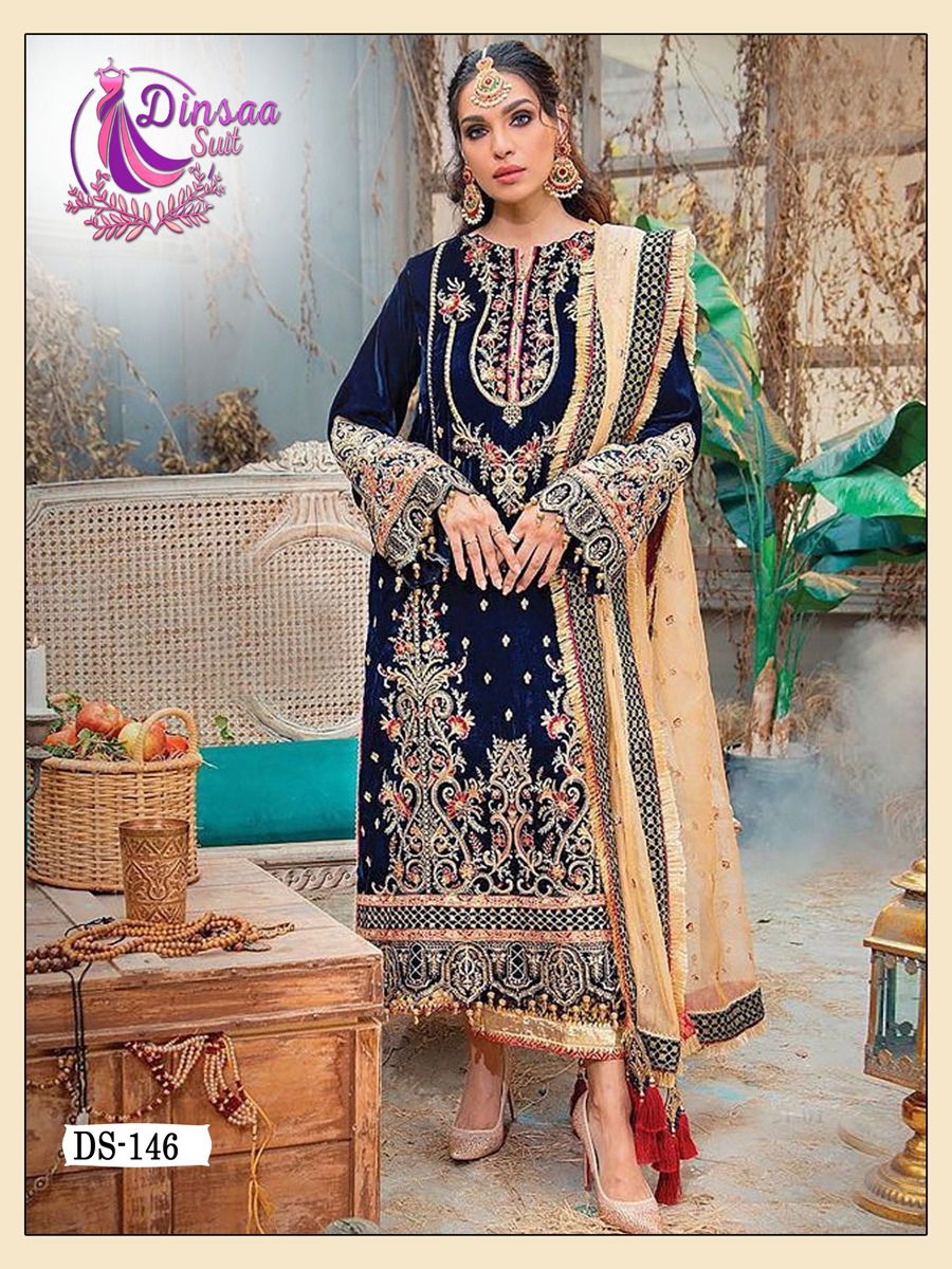 Dinsaa Anaya 1 Festive Wear Wholesale Salwar Kameez Collection 